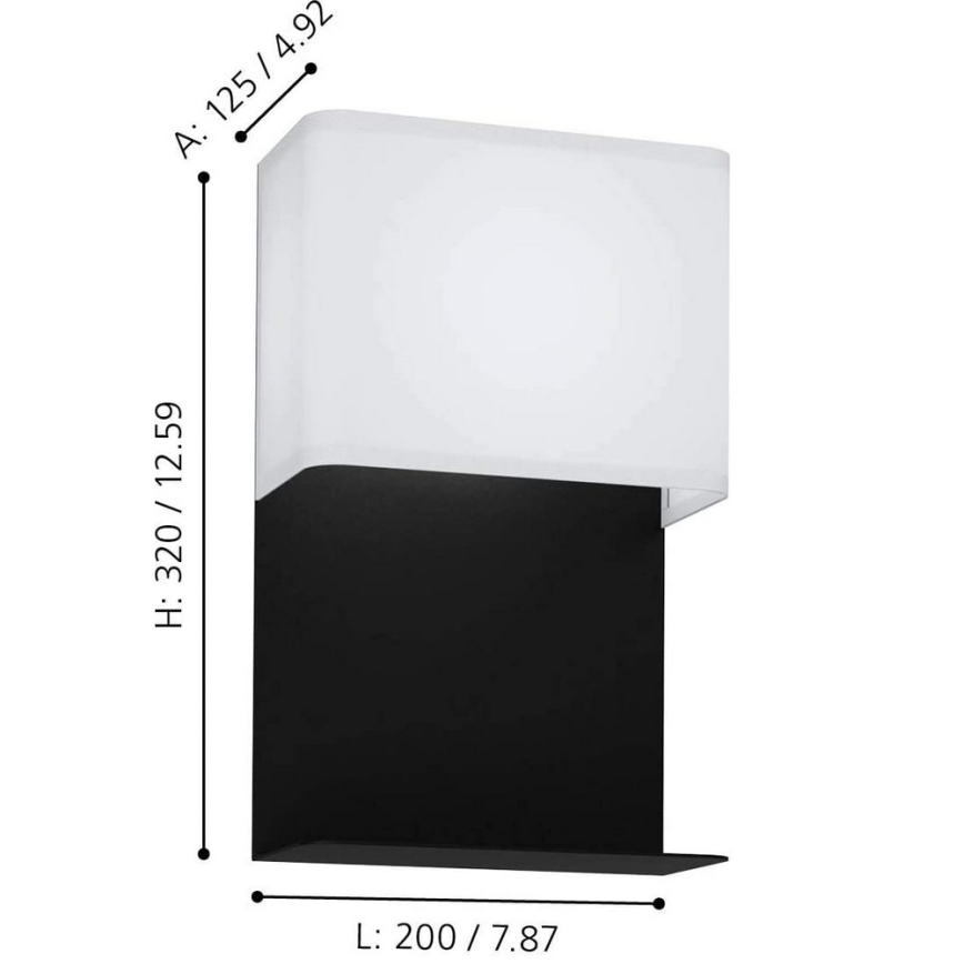 Eglo 99069 - LED-wandlamp met plank GALDAKAO LED/5,4W/230V