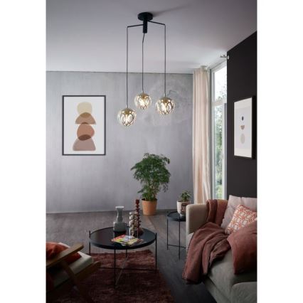 Eglo - Hanglamp aan koord 3xE27/60W/230V