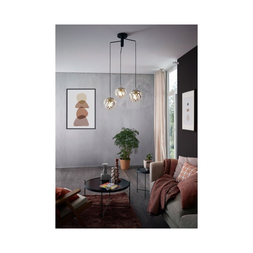 Eglo - Hanglamp aan koord 3xE27/60W/230V
