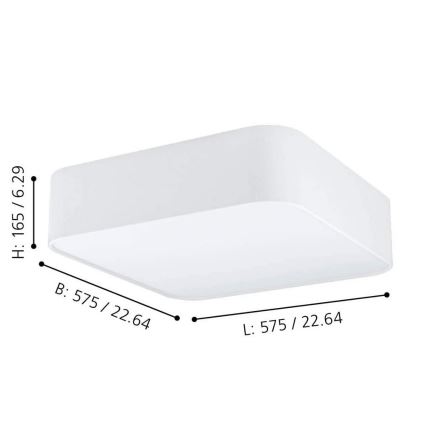 Eglo - Plafondlamp 5xE27/25W/230V