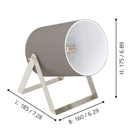 Eglo - Tafellamp 1xE27/25W/230V