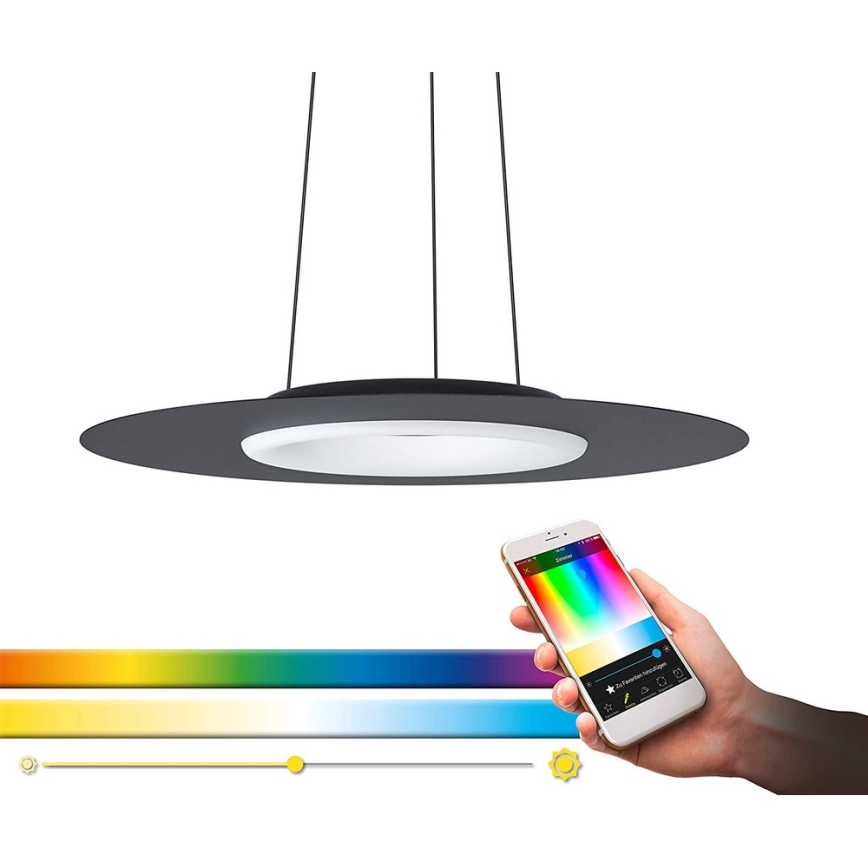 Eglo - LED RGB Dimbare hanglamp aan kabel COMPO ROSSO-C LED/16W/230V