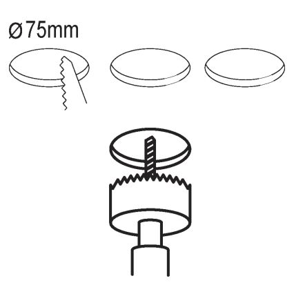 Eglo - SET 3x LED Inbouwverlichting FUEVA 5 1xLED/2,7W/230V