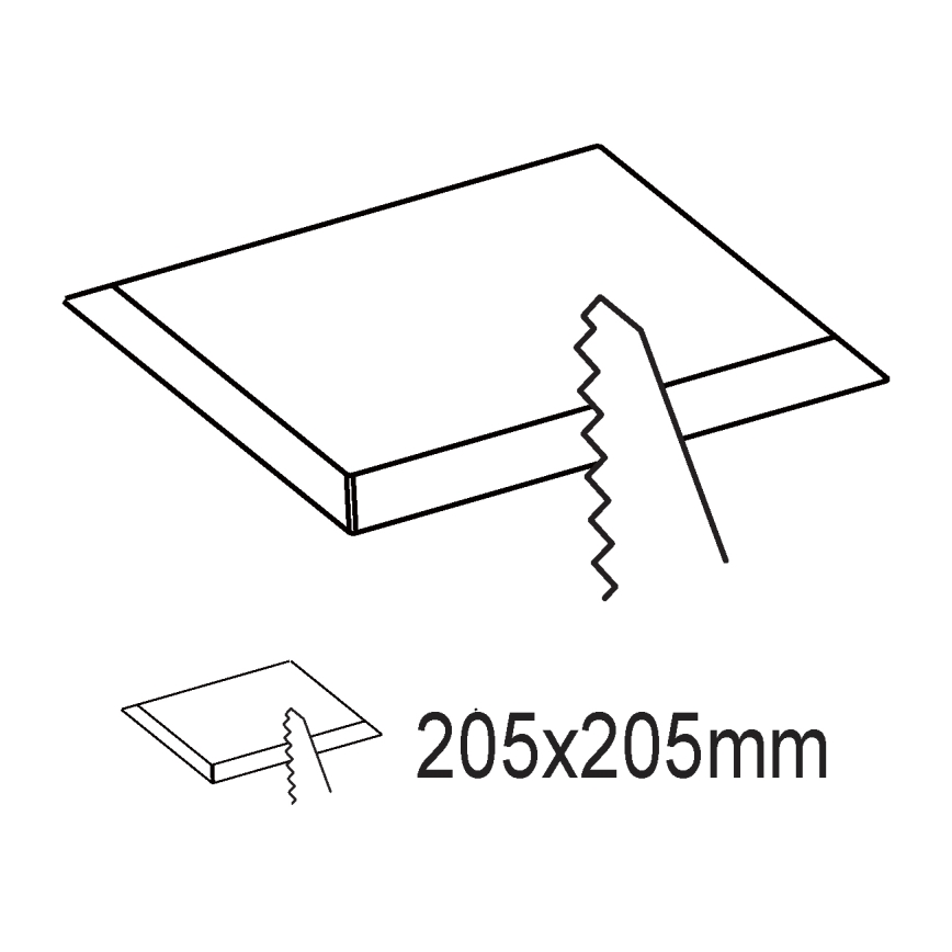 Eglo - LED inbouwarmatuur LED/16,5W/230V 21,6x21,6 cm