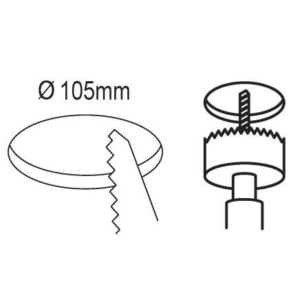 Eglo - Dimbare LED Inbouw lamp/5,5W/230V