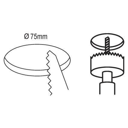 Eglo - LED-inbouwspot voor badkamer LED/2,7W/230V IP44 Ø 8,6 cm