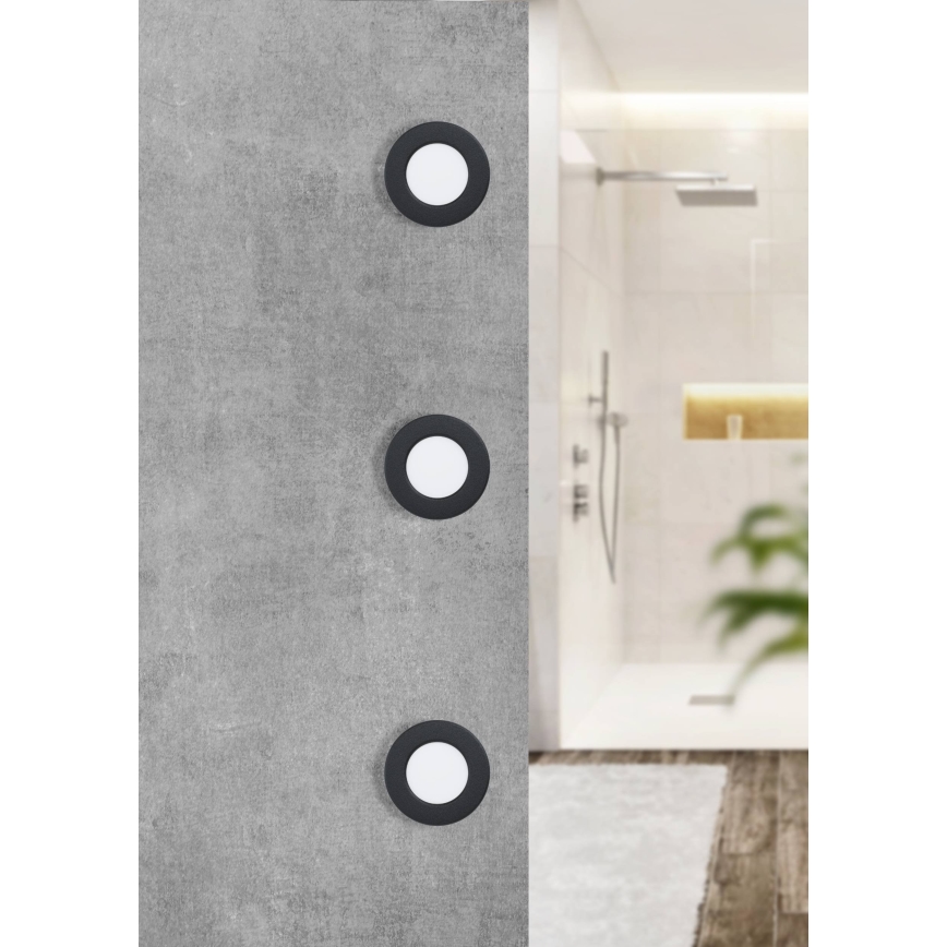 Eglo - LED badkamer inbouwspot LED/2,7W/230V IP44 Ø 8,6 cm