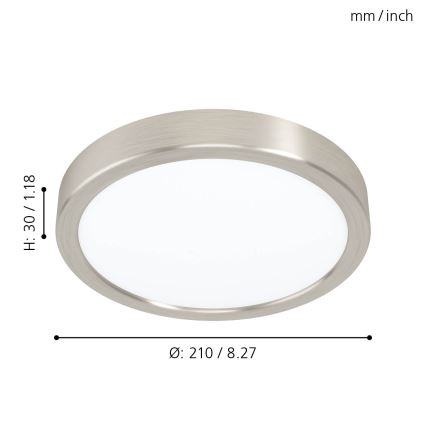 Eglo - LED Plafondlamp LED/16,5W/230V