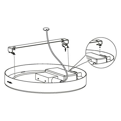 Eglo - LED Plafondlamp LED/16,5W/230V