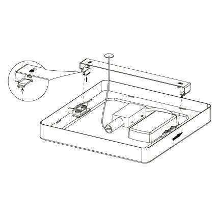 Eglo - LED Plafondlamp LED/20W/230V