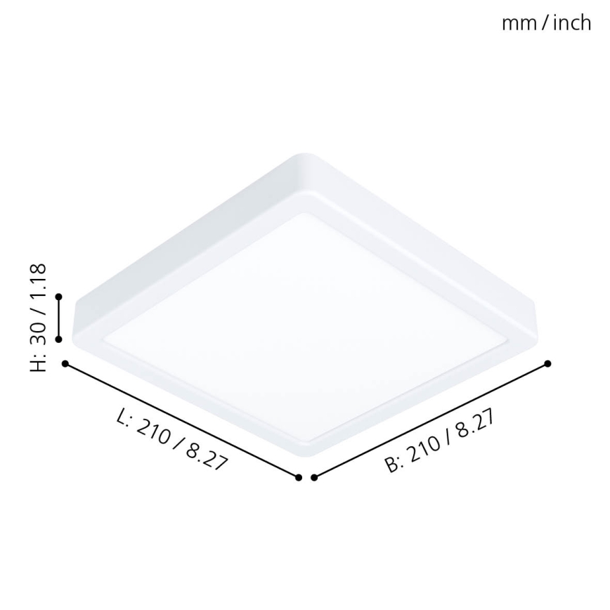 Eglo - LED Plafondlamp LED/16,5W/230V