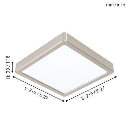 Eglo - LED Plafondlamp LED/16,5W/230V