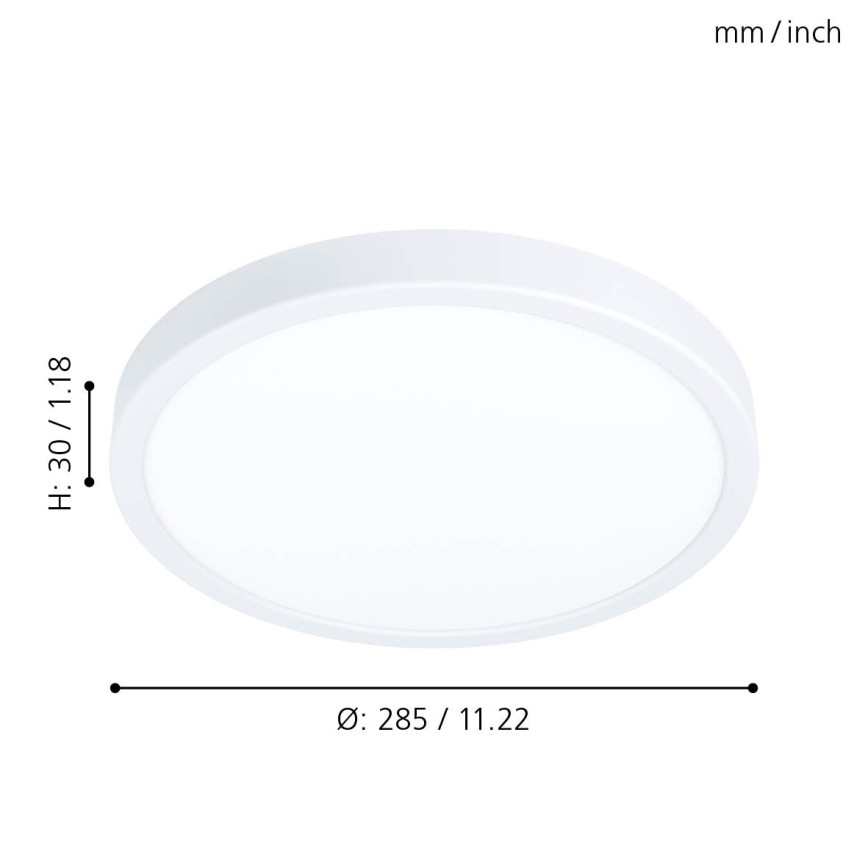 Eglo - LED Plafondlamp dimbaar LED/20W/230V
