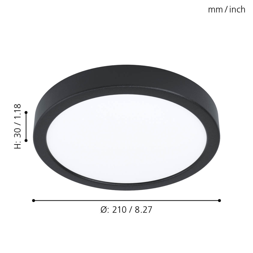 Eglo - Dimbare LED-plafondlamp 16,5W/230V Ø 21 cm