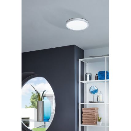 Eglo - LED-plafondlamp voor badkamer LED/20W/230V IP44 Ø 28,5 cm