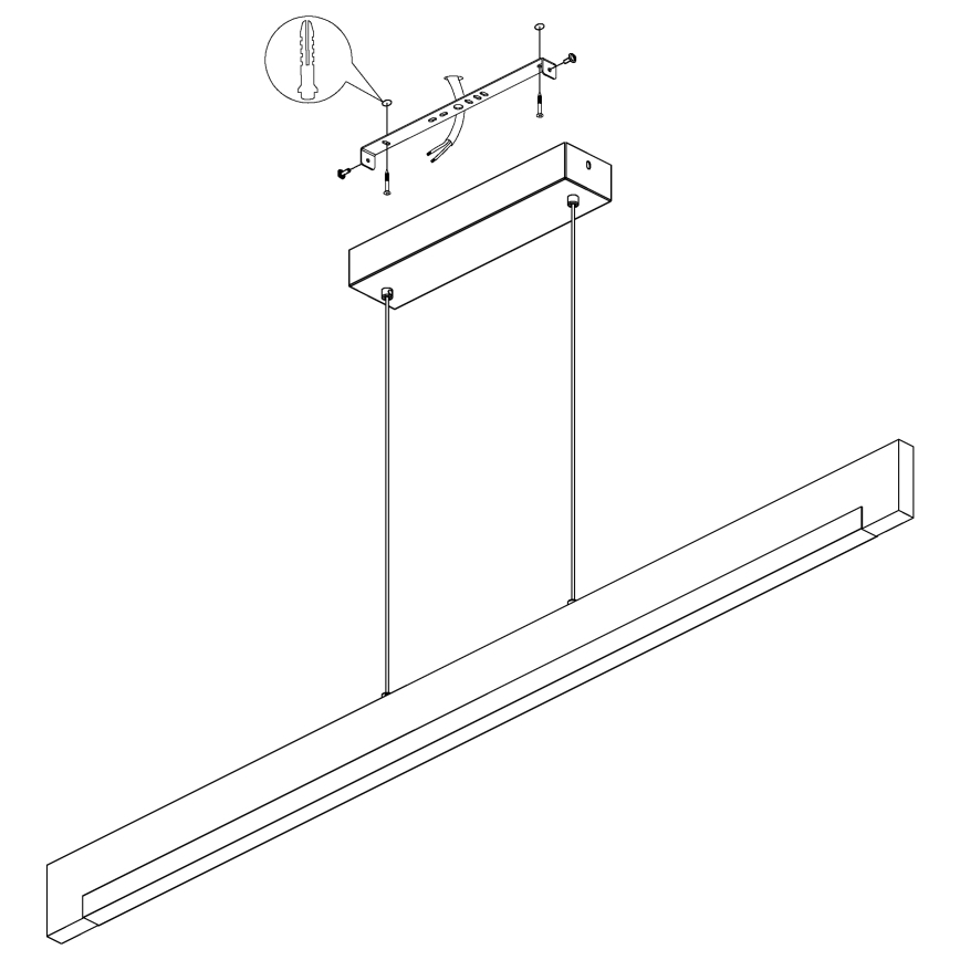 Eglo 99293 - LED Hanglamp aan koord dimbaar CAMACHO LED/25,5W/230V