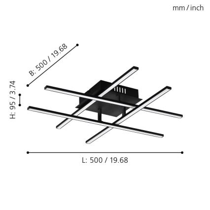 Eglo - LED Plafondlamp LED/5,2W/230V