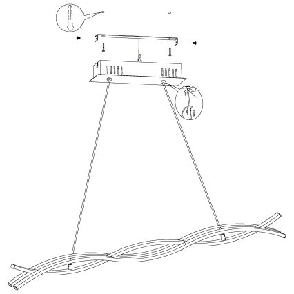 Eglo 99317 - LED Plafondlamp LASANA LED/36W/230V