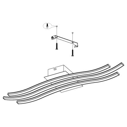 Eglo - LED Plafondlamp LED/21W/230V