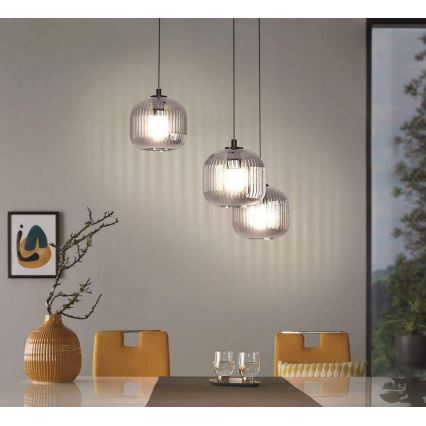 Eglo 99373 - Hanglamp aan kabel MANTUNALLE 3xE27/40W/230V