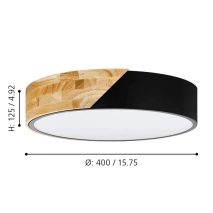Eglo - Plafondlamp 2xE27/28W/230V