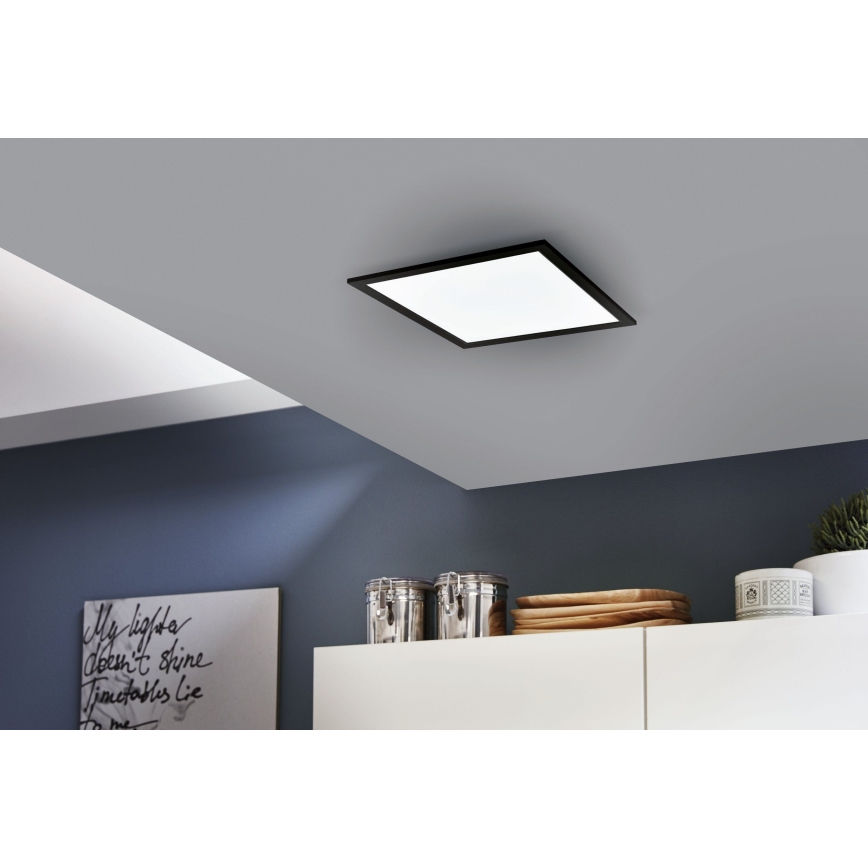 Eglo - LED RGB dimbare plafondlamp SALOBRENA-C LED/16W/230V 30x30 cm + afstandsbediening
