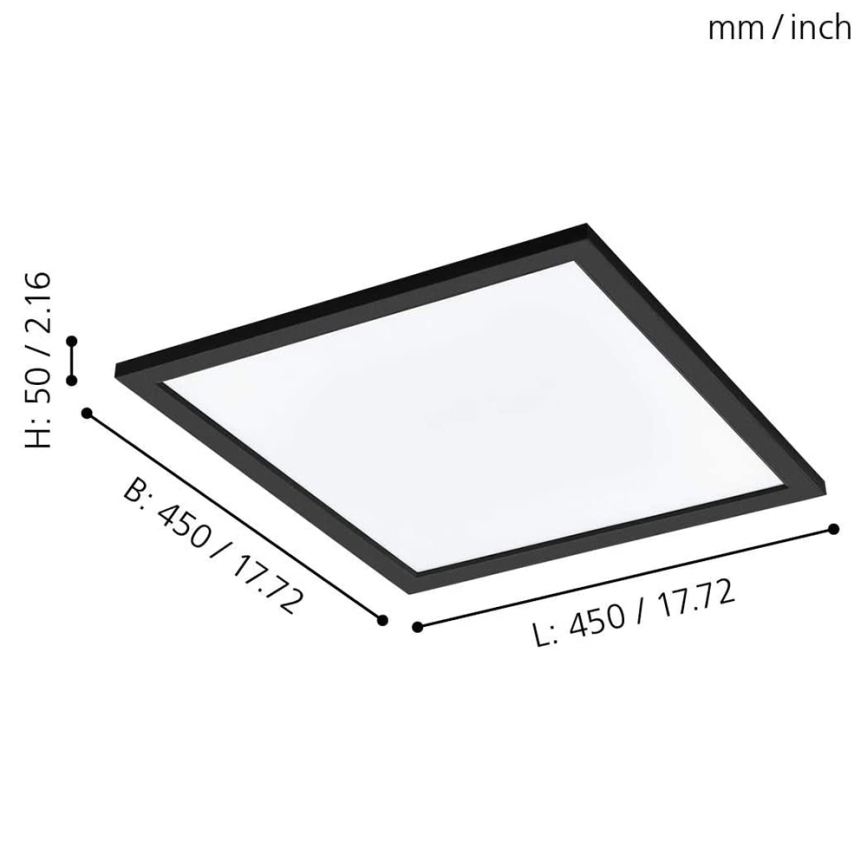 Eglo - Dimbare LED RGBW Plafond Lamp SALOBRENA-C LED/20W/230V + afstandsbediening