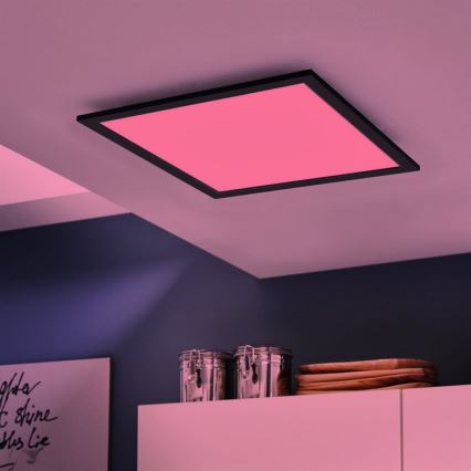 Eglo - Dimbare LED RGB plafondlamp SALOBRENA-C LED/30,5W/230V + afstandsbediening