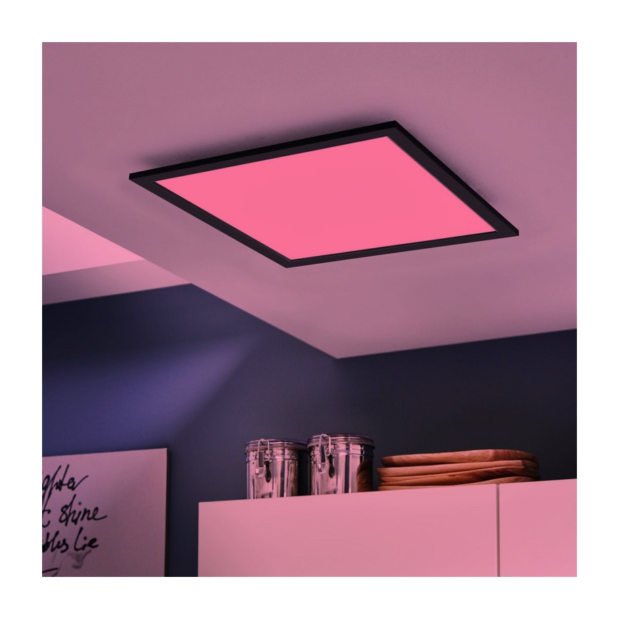 Eglo - Dimbare LED RGB plafondlamp SALOBRENA-C LED/30,5W/230V + afstandsbediening