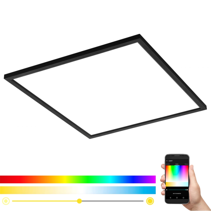 Eglo - Dimbare LED RGB plafondlamp SALOBRENA-C LED/30,5W/230V + afstandsbediening