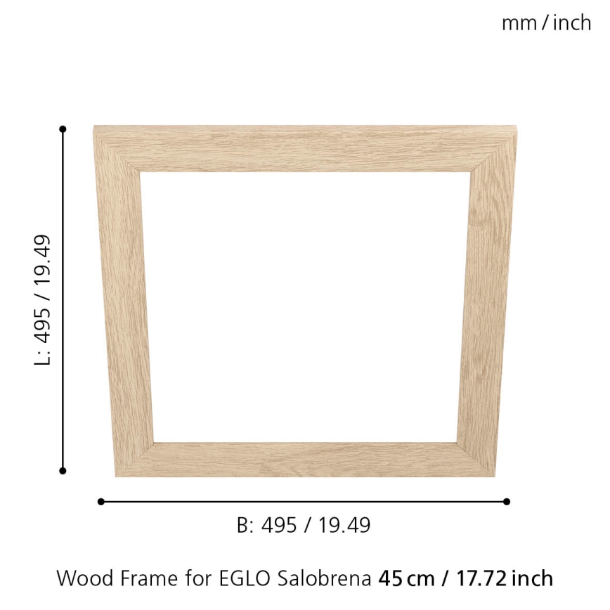 Eglo 99422 - Frame voor plafondlamp SALOBRENA 450x450 mm