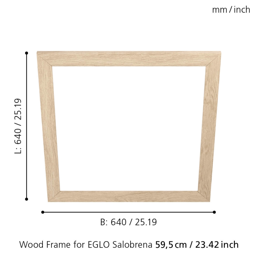 Eglo - Armatuur frame SALOBRENA 595x595 mm