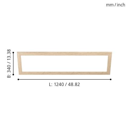 Eglo - Armatuur frame SALOBRENA 300x1200 mm
