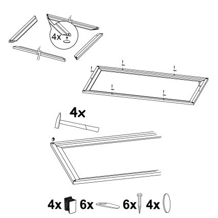 Eglo - Armatuur frame SALOBRENA 300x1200 mm