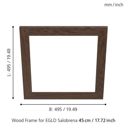 Eglo - Armatuur frame SALOBRENA 450x450 mm