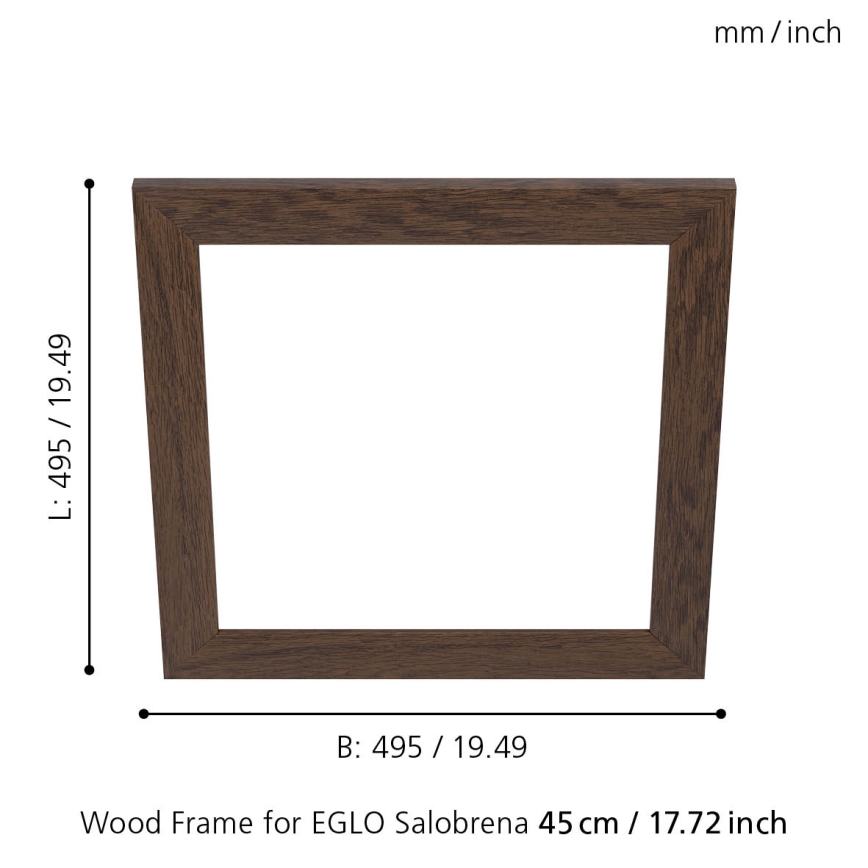 Eglo - Armatuur frame SALOBRENA 450x450 mm