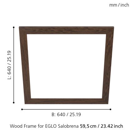 Eglo - Armatuur frame SALOBRENA 595x595 mm