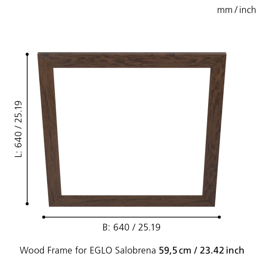 Eglo - Armatuur frame SALOBRENA 595x595 mm