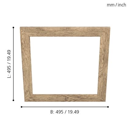 Eglo - Armatuur frame SALOBRENA 450x450 mm