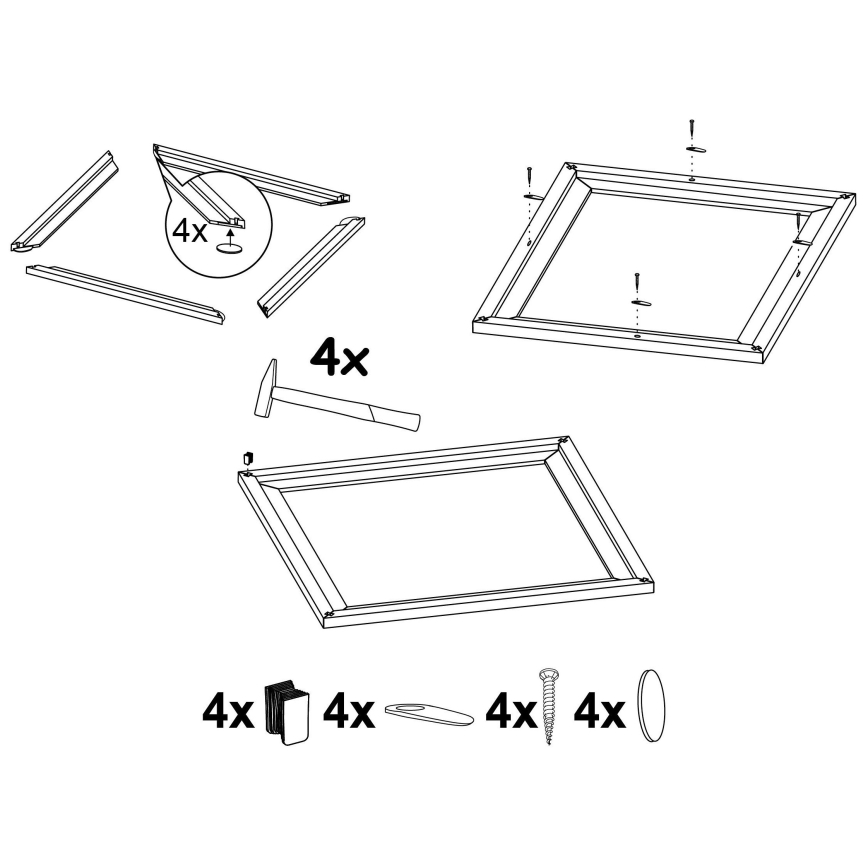 Eglo - Armatuur frame SALOBRENA 450x450 mm