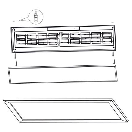 Eglo - LED plafondlamp LED/32W/230V 345x1245 mm