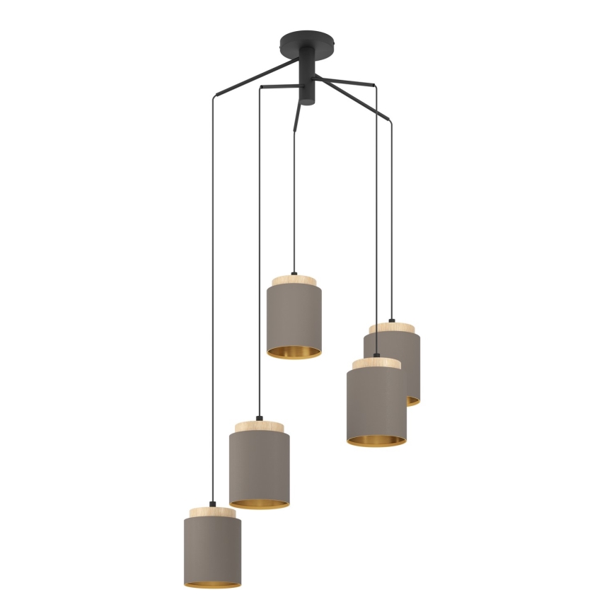 Eglo - Hanglamp aan een koord 5xE27/40W/230V spin