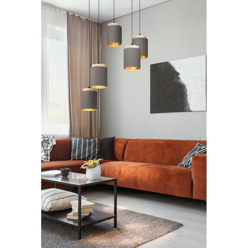 Eglo - Hanglamp aan een koord 5xE27/40W/230V spin