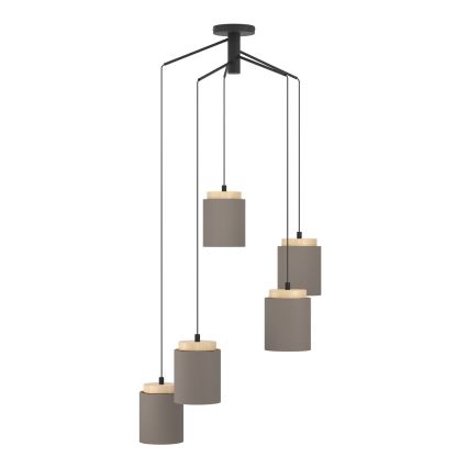 Eglo - Hanglamp aan een koord 5xE27/40W/230V spin