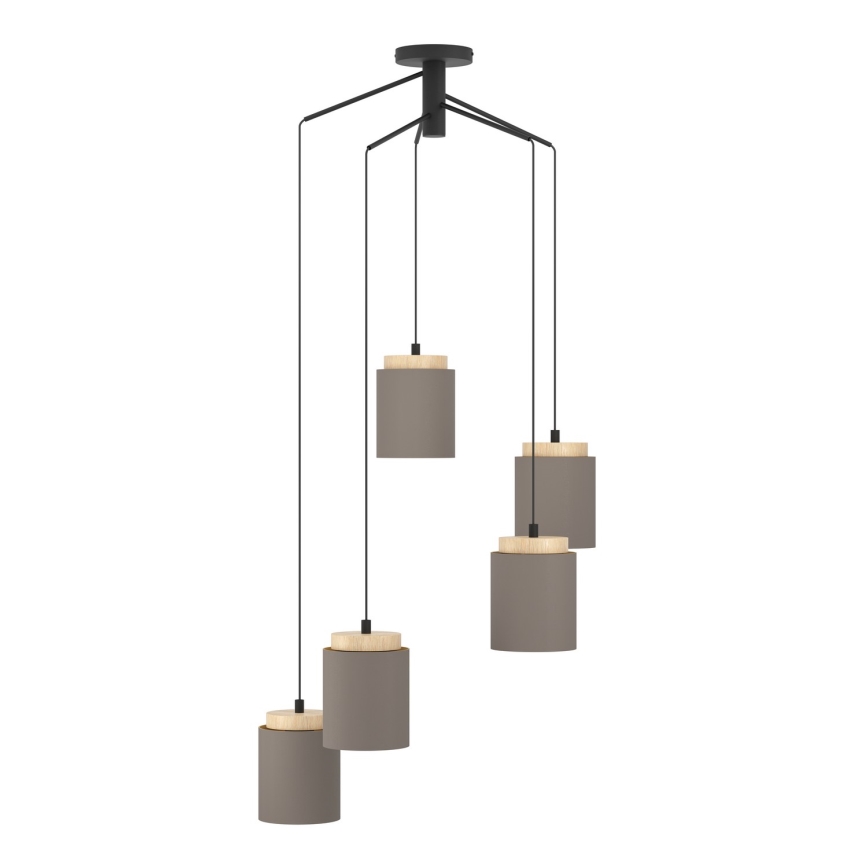 Eglo - Hanglamp aan een koord 5xE27/40W/230V spin