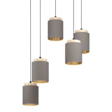 Eglo - Hanglamp aan een koord 5xE27/40W/230V spin