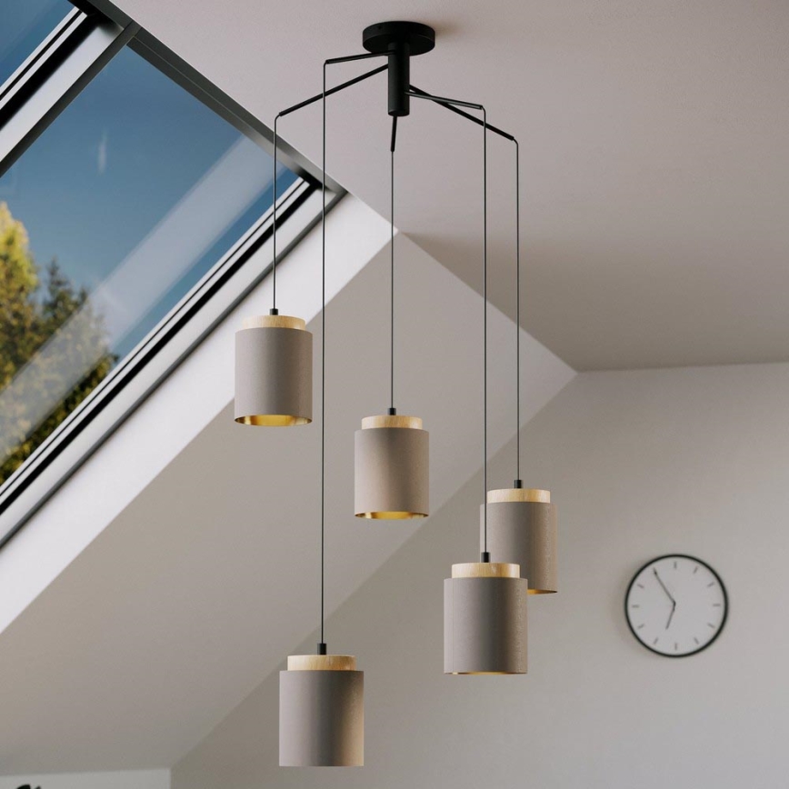 Eglo 99447 - Kroonluchter aan kabel ALBARIZA 5xE27/40W/230V (spider)