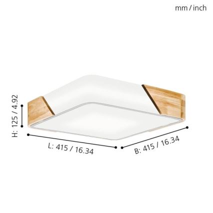 Eglo 99459 - Plafondlamp GRIMALDINO 2xE27/28W/230V