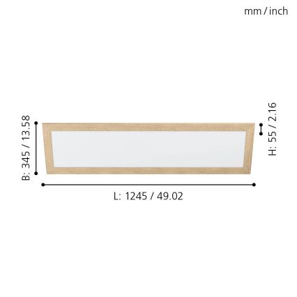 Eglo - LED Plafond Lamp LED/32W/230V 345x1245 mm