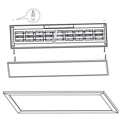 Eglo - LED Plafond Lamp LED/32W/230V 345x1245 mm